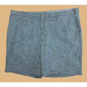 Peter Millar Mens Blue Chambray Shorts 40